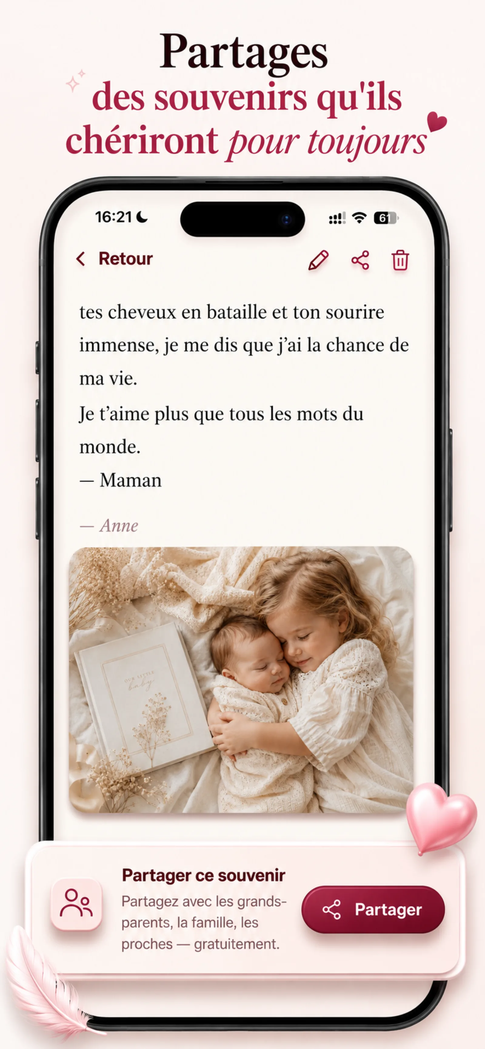Partagez pour toujours