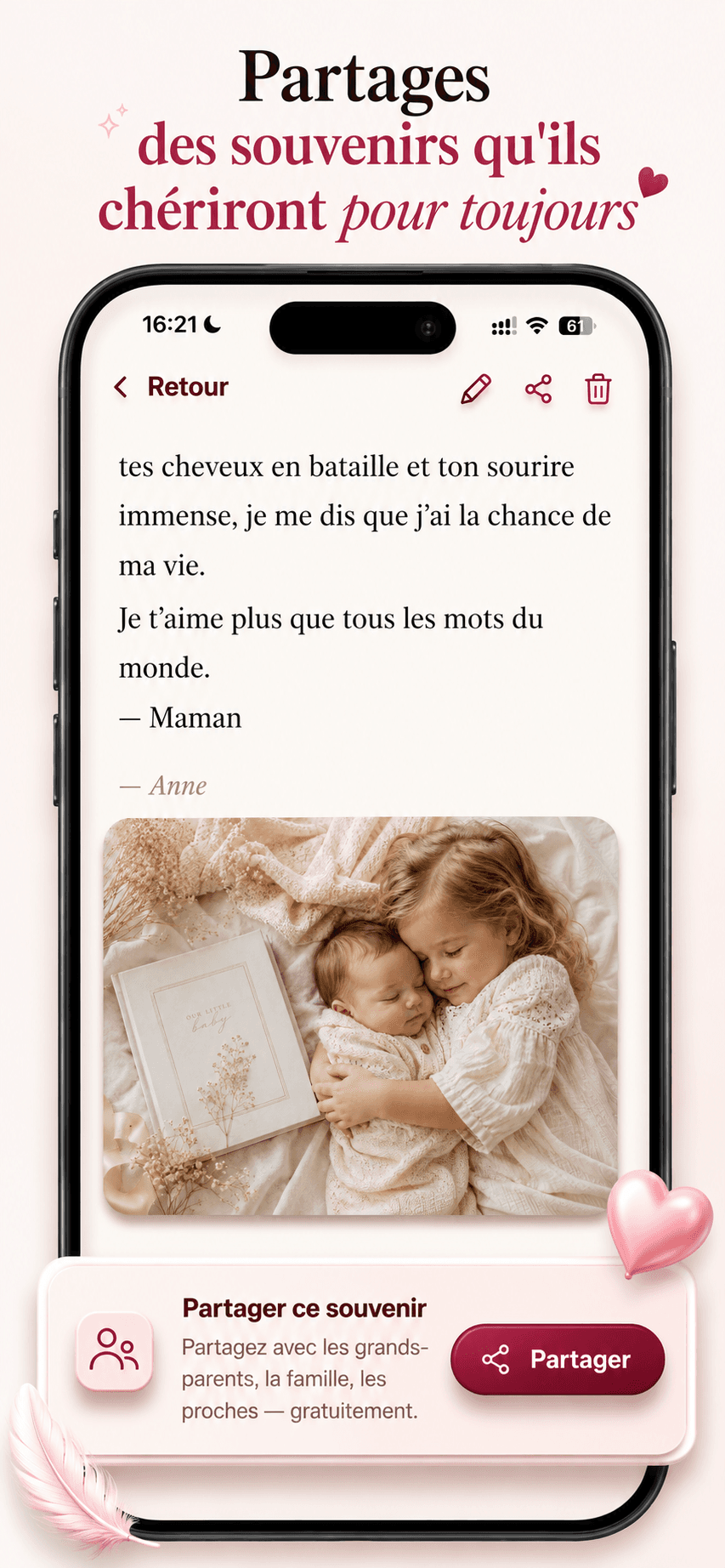 Partagez pour toujours